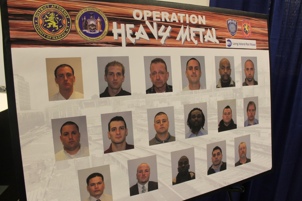 17 men nabbed in LIRR scrap metal scheme.
