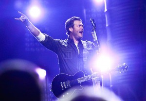 Blake Shelton played Nikon at Jones Beach Theater on Sunday, July 21, 2013.