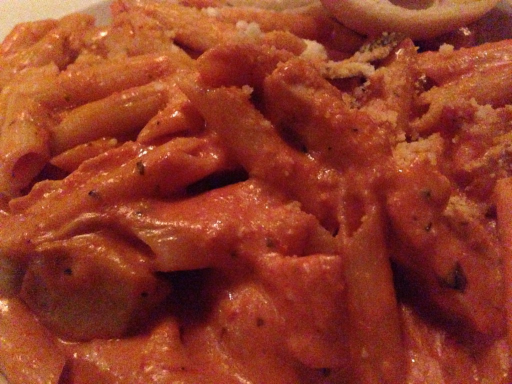 The creamy pink goodness of the Penne a la Vodka at the Post Office Cafe in Babylon, one of its "Main Street Specialties," will warm the heart of any hungry high-quality food seeker. (Chris Cooke/Long Island Press)