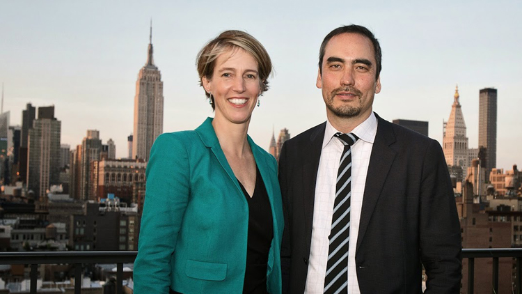 NYS Democratic primary candidate for governor Zephyr Teachout and running mate Tim Wu. (Photo courtesy of Teachout/Wu for New York State)