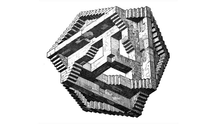 Math-inspired art by George Hart.