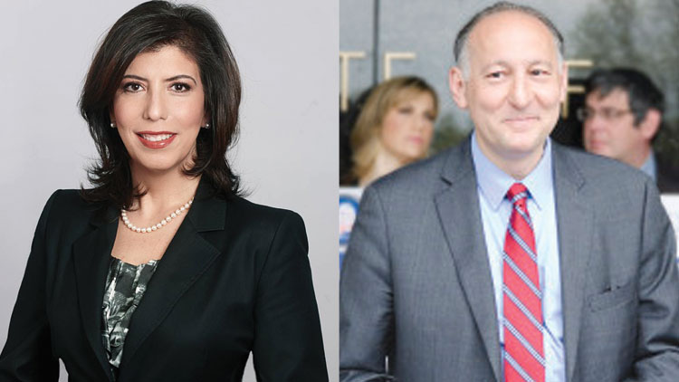Madeline Singas, left, and Michael Scotto, right.