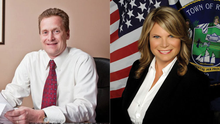 Sean Walter, left, and Jodi Giglio, right.