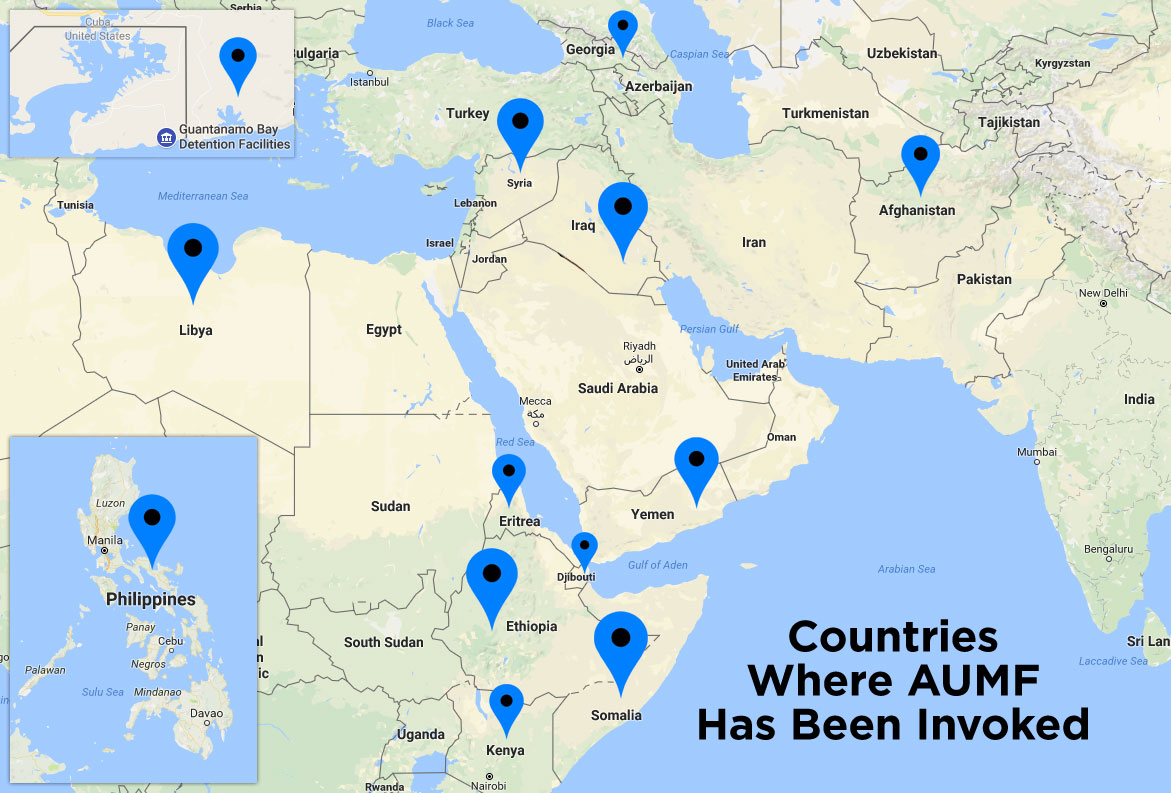 AUMF Map