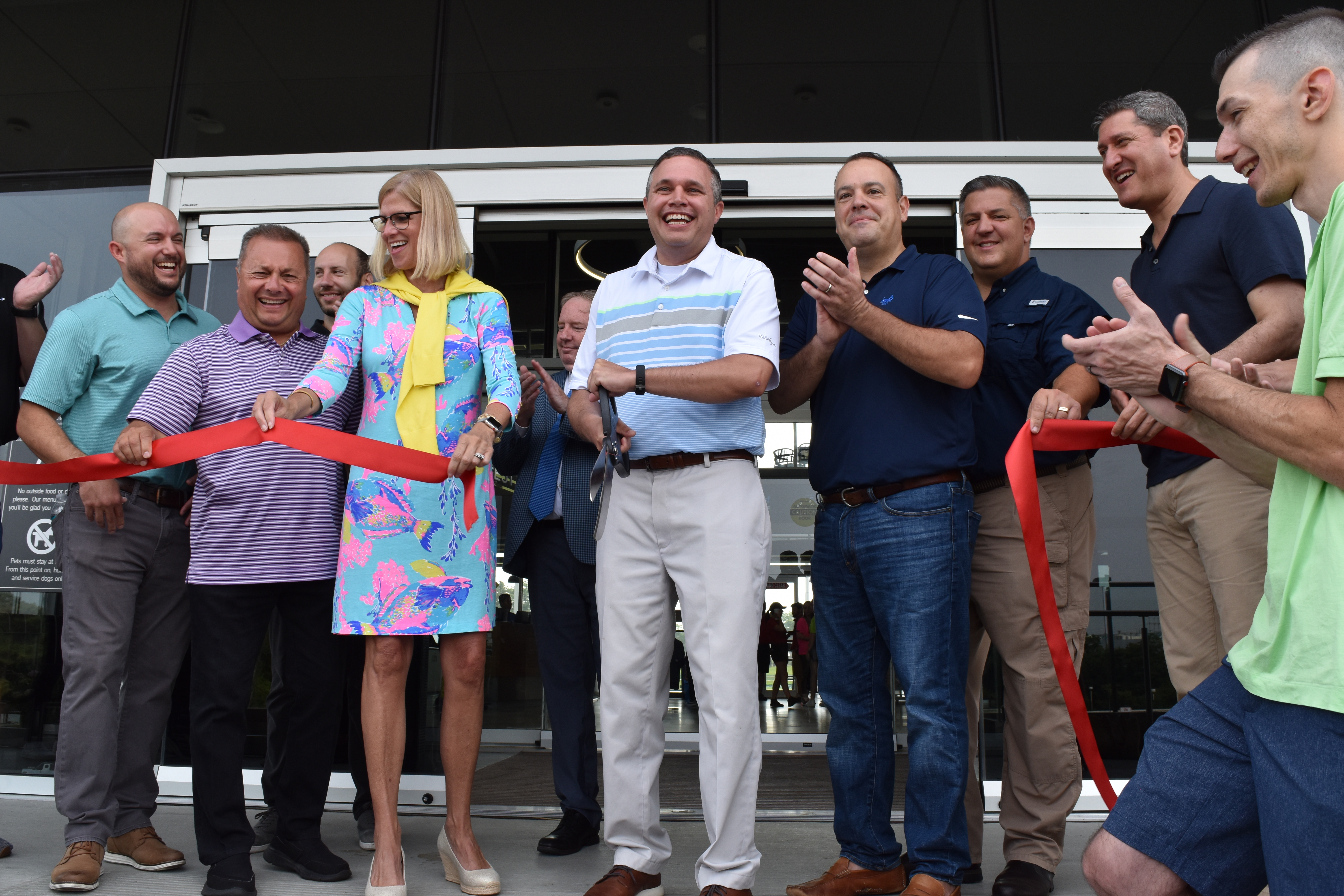 Top Golf Town Board Ribbon Cutting