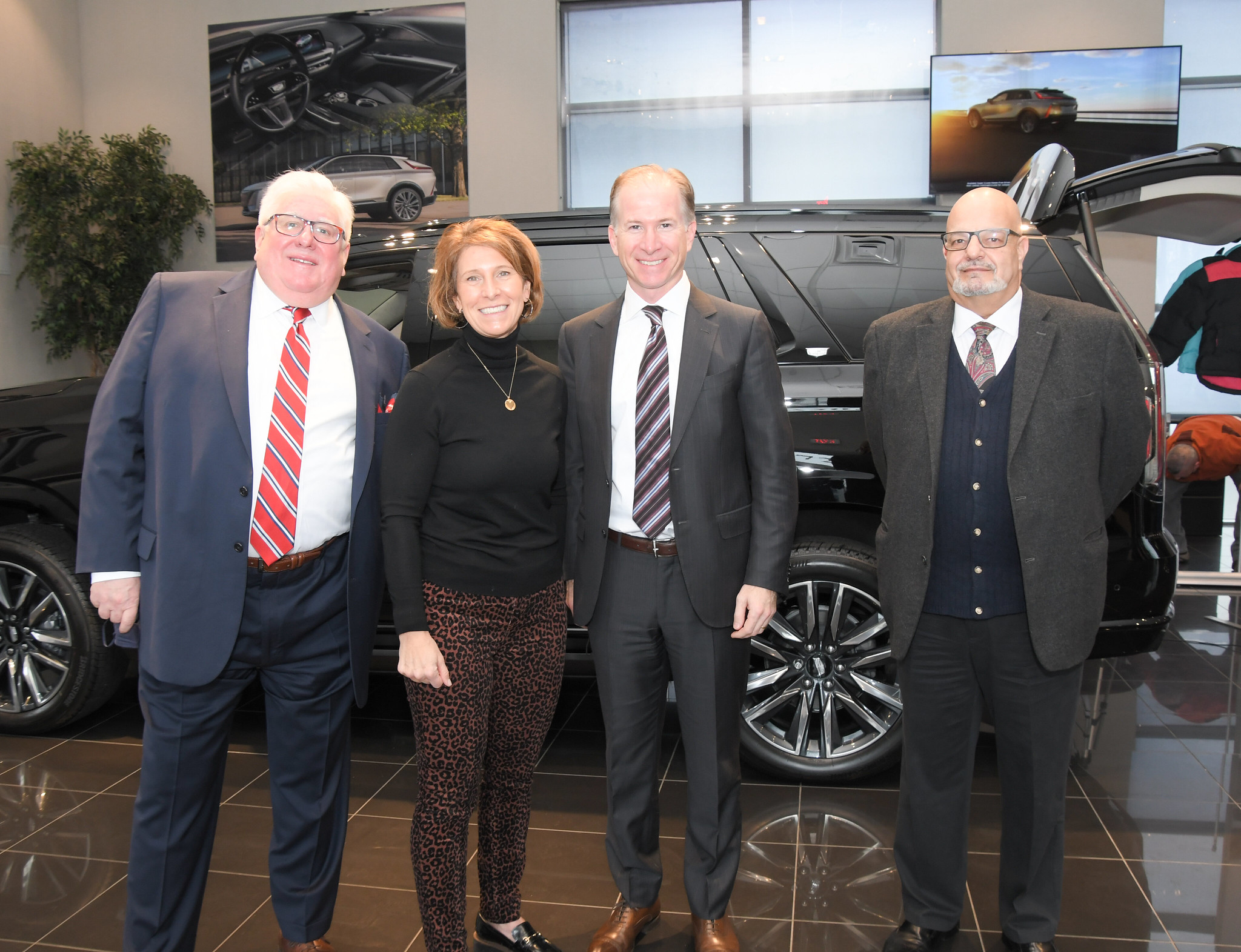 Image 7 Tony Anton GM of Jaguar Land Rover Freeport Heather Connolly Jack Weidinger Michael Convertino Service Director of Jaguar Land Rover Freeport