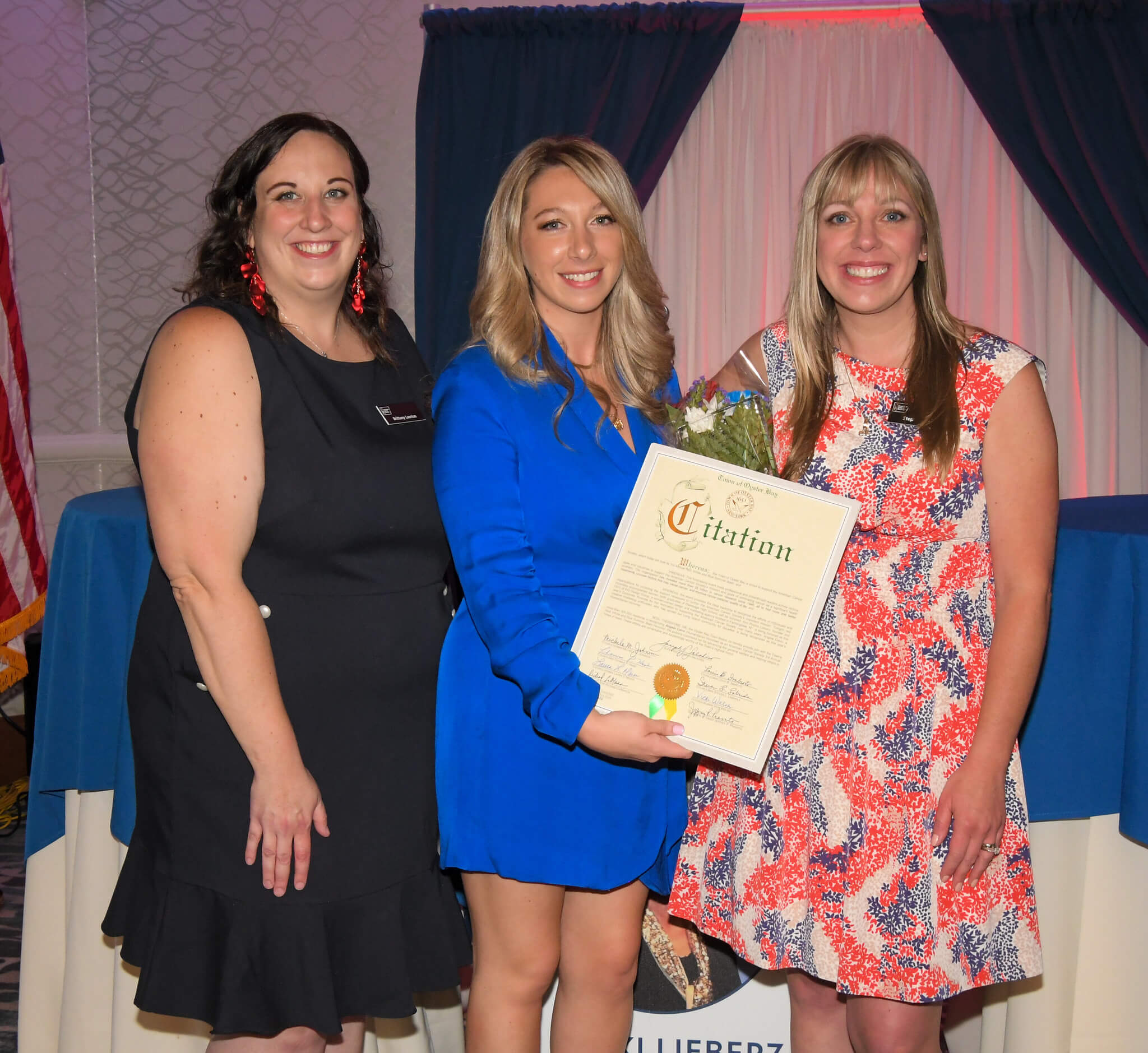 Image 5 Brittany Lawton Corinne Feeley standing in for Honoree Angela Calvo Stephanie Robb