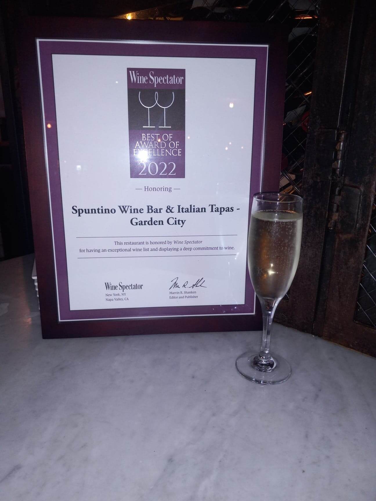 Spuntino award