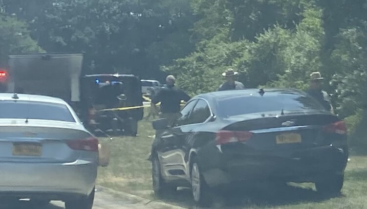 Unidentified human skeletal remains were found in West Islip (Long Island Press photo)