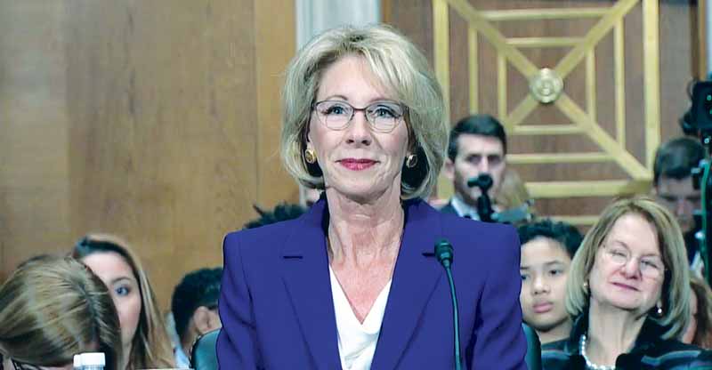 Betsy DeVos, President Trump’s controversial nominatee for Secretary of Education