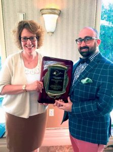 Guidance director Laurie Lynn and guidance counselor Jason Miller recently received Nassau Counselors’ Association’s Exemplary Practice Award. 
