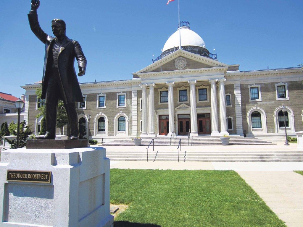 The Executive Building dome will be lit up blue in honor of January as Human Trafficking Awareness month.