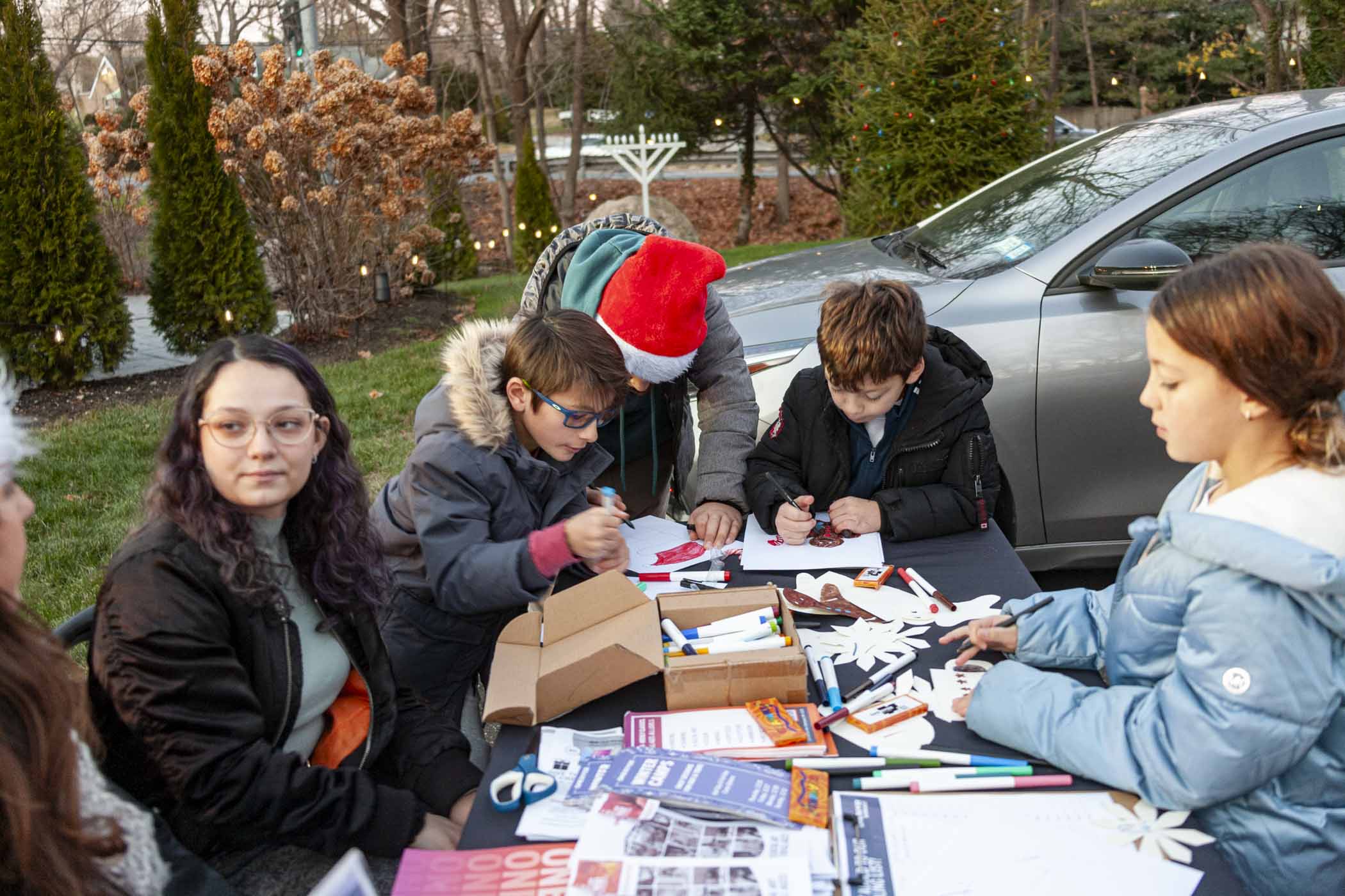 flower hill menorah lighting christmas holiday