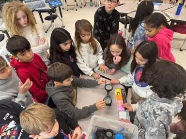 Students developed new skills as they studied forces, motion and interactions as they built a Class One Lever