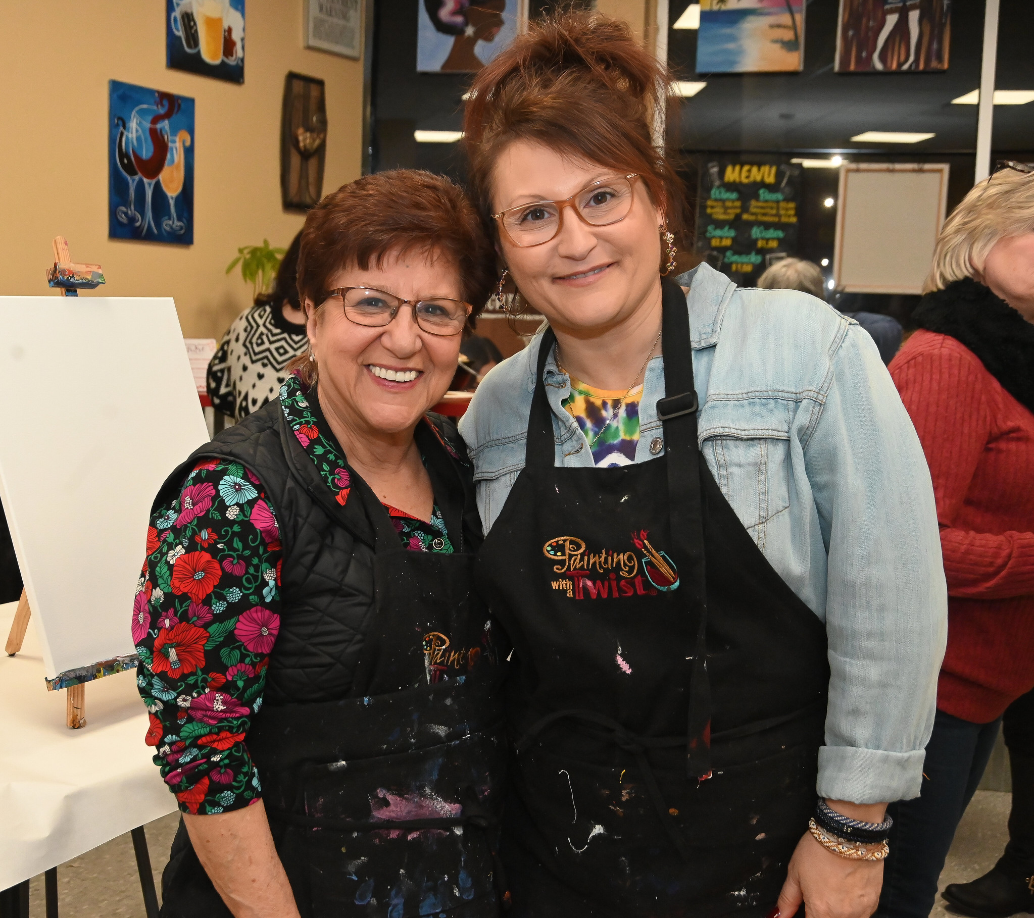 Mikey G's Embracing Wings Foundation paint and sip fundraiser