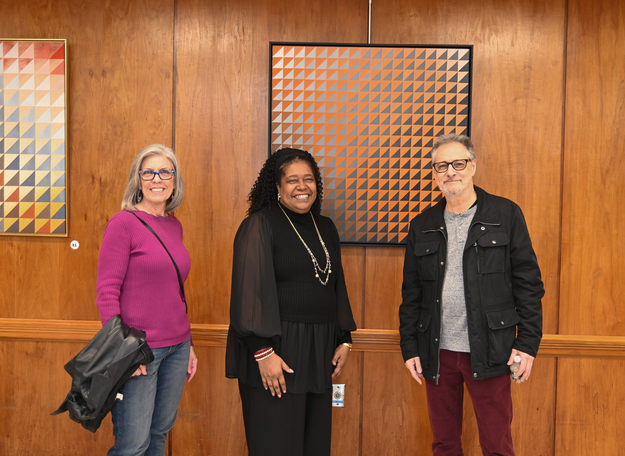 Uniondale Public Library hosted Marcia Odle-McNair's art exhibition, "Reflections on Abstraction."