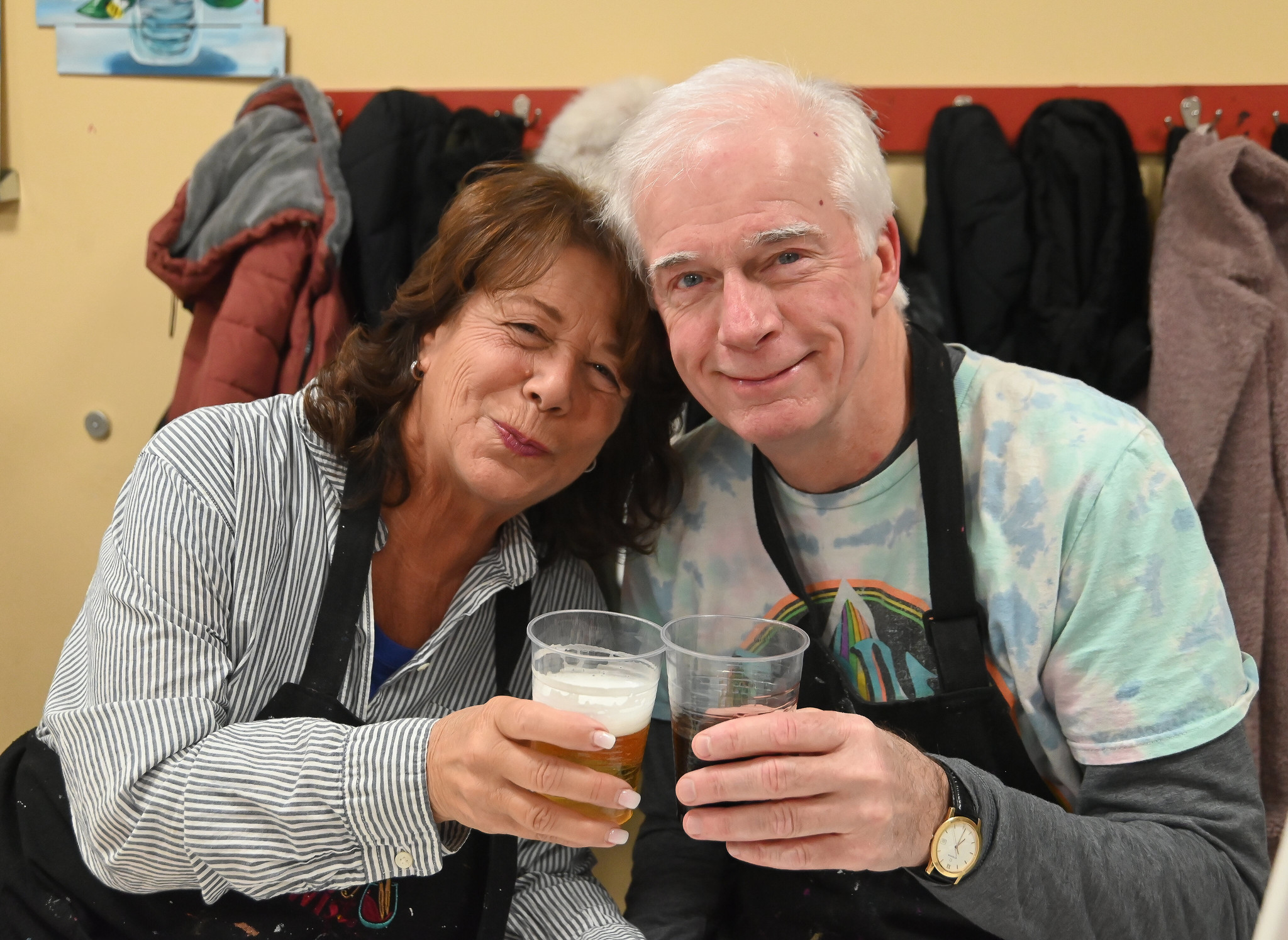 Mikey G's Embracing Wings Foundation paint and sip fundraiser