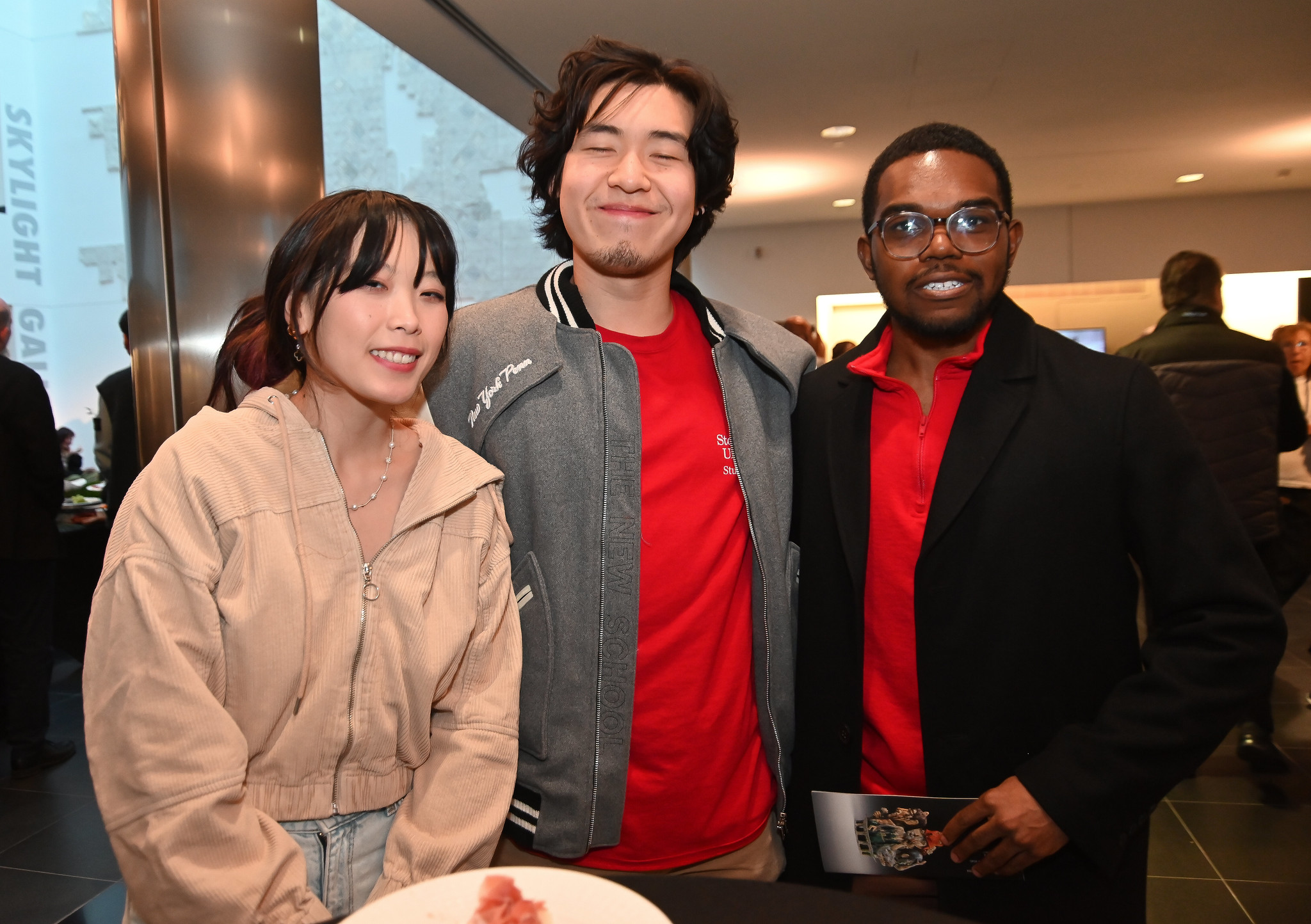 Image 9 SUNY Stony Brook students Alex Wang Jason Zong Angel Santos came to see the art