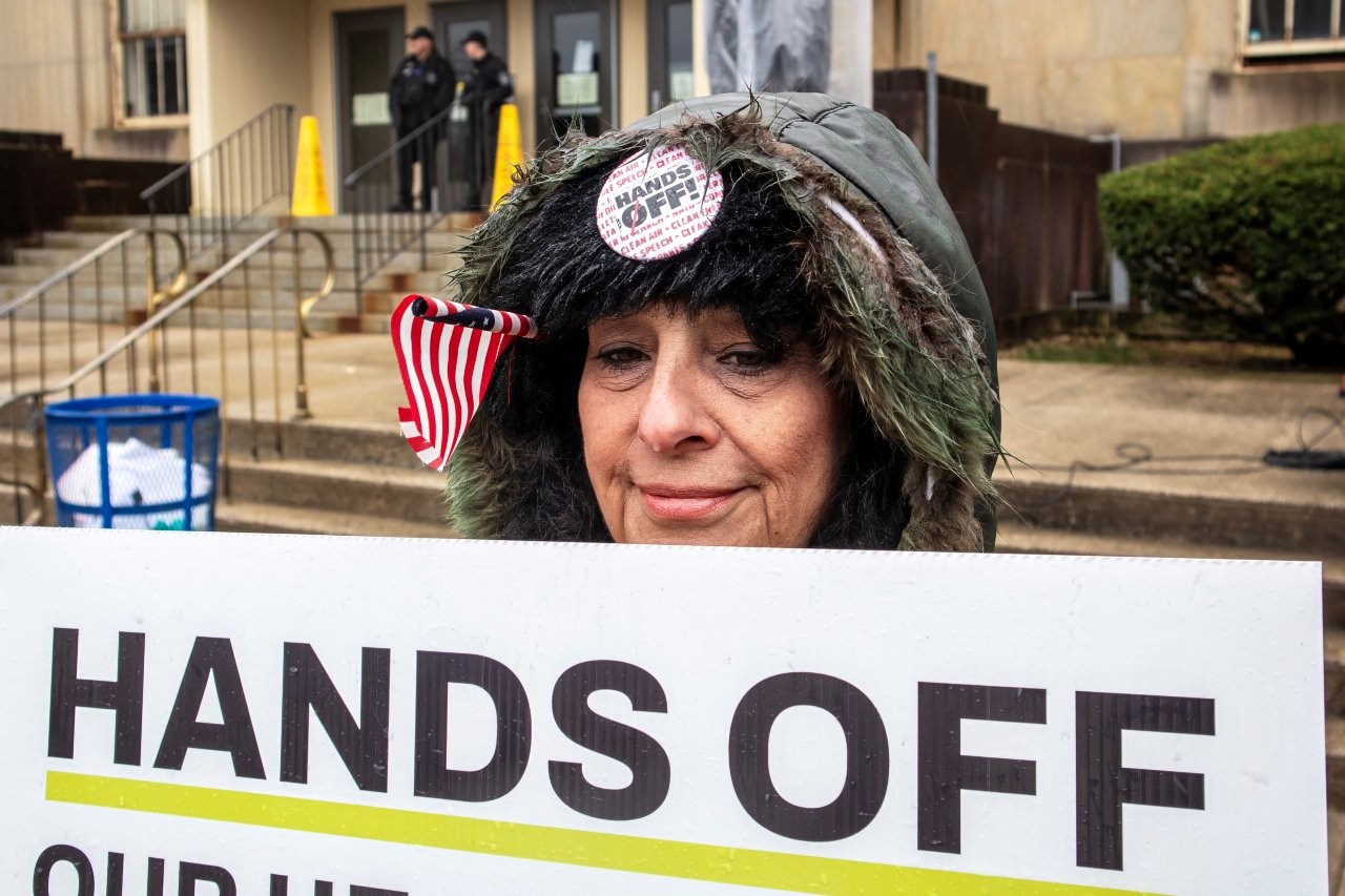 Thousands participated in the Hands Off protests across Long Island.