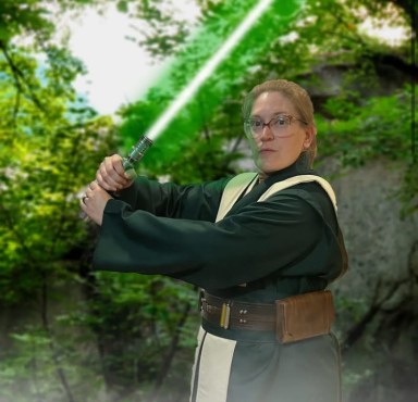 A Saber Guild Endor Temple Jedi member.