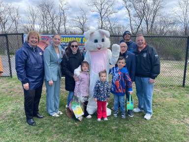 Local officials come together for Wantagh's Easter Egg Hunt on Sunday, April 13
