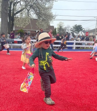 Children of all ages particiapted in New Hyde Park's first Easter egg hunt in Memorial Park on Saturday.