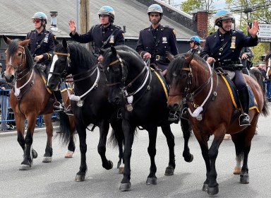 Thousands lined the streets of Wantagh for the Nassau County Police Department's 100th Anniversary Parade on April 27.
