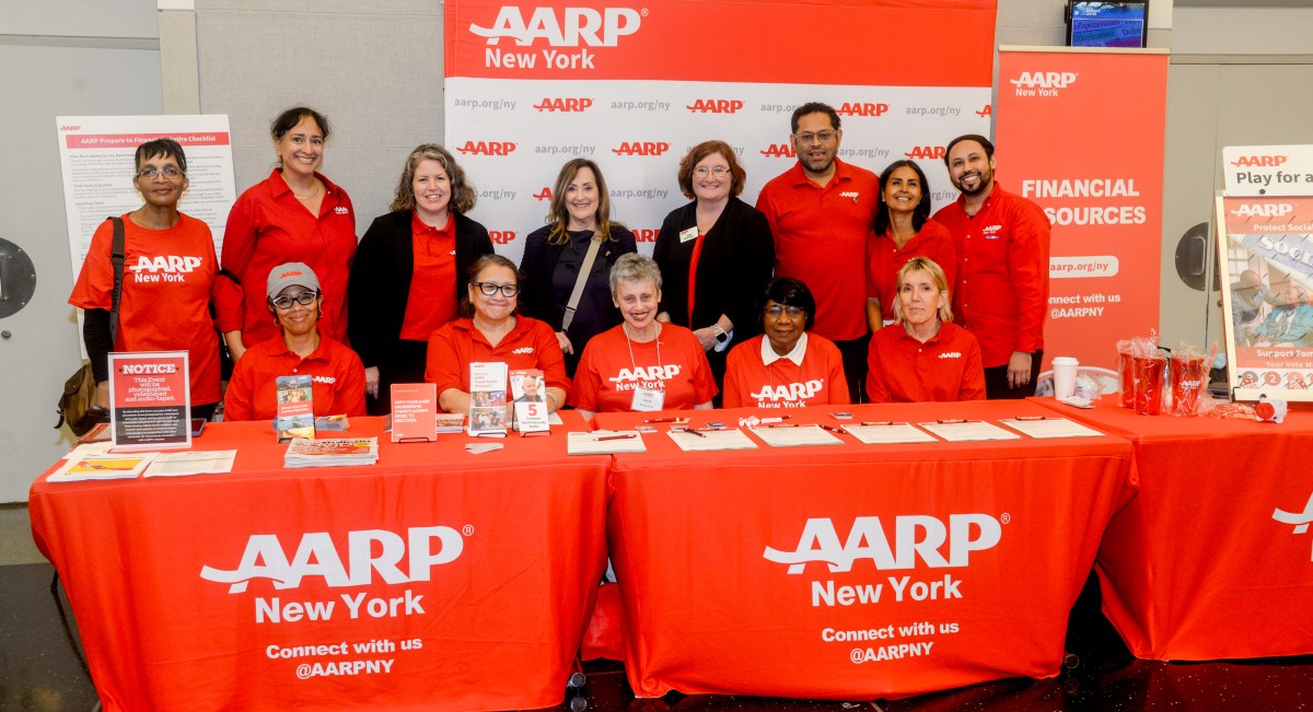 AARP onsite at WTF: What the Financial! with valuable 55+ information.