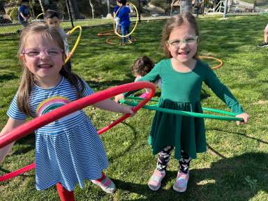 Students at Daly Elementary School in Port Washington participated in activities like a home run derby and soccer challenges.