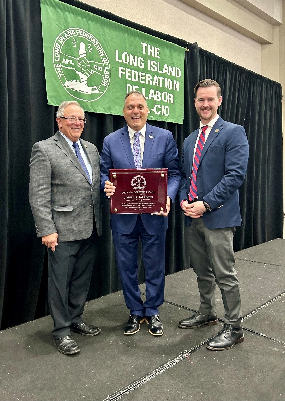 Oyster Bay Town Supervisor wins Leadership Award from the Long Island Federation of Labor