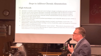 The Jericho School district addressed chronic absenteeism at their May board of education meeting.