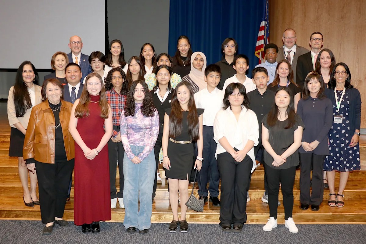 The Great Neck Board of Education honored 20 eighth graders from South Middle for their participation in the Adolescent Advocates.