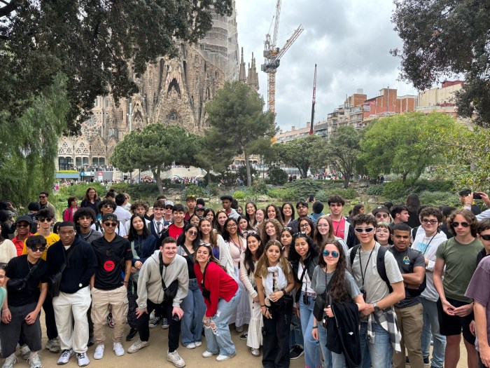 Approximately 70 Glen Cove students explored Spain this semester on a foreign language trip