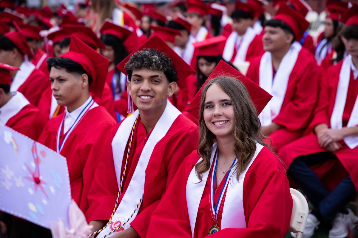 Glen Cove graduates celebrate the end of their high school careers at commencement.