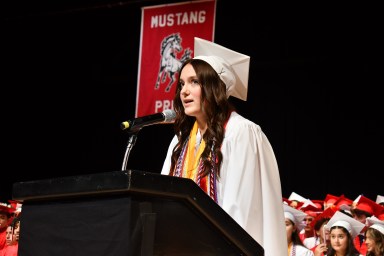 4- Mineola HS Class of 2025 Graduation – Class President Emma Powers