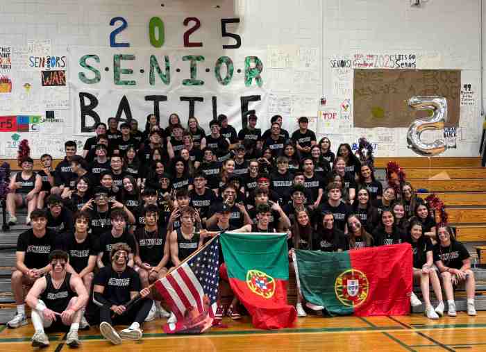 The Carle Place High School Class of 2025 at this year’s Battle of the Classes event.
