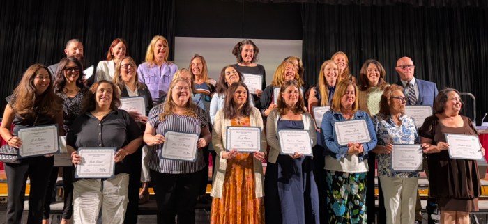 23 educators celebrated the completion of 25 years at the district.