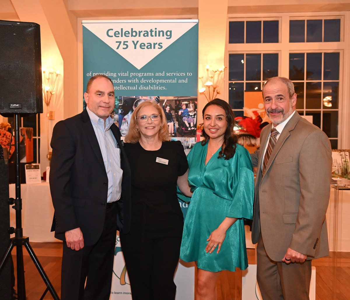 United Cerebral Palsy of Long Island (UCPLI) Board Chairman Tom Pfundstein, President and CEO Colleen Crispino, Board Member Sabrina Bivona and Andrew Corrado of the Board of Directors