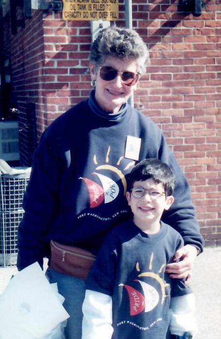Joyce Shapiro with her grandson Peter Shapiro at a Pride in Port event.