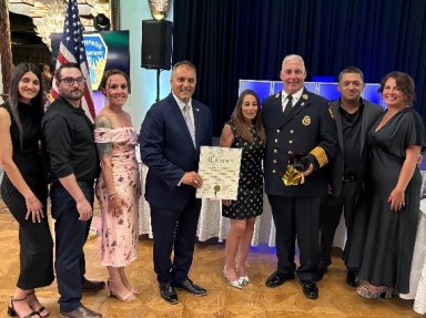 Multiple firefighters were honored for their service at the Bethpage Fire Department Installation Dinner.