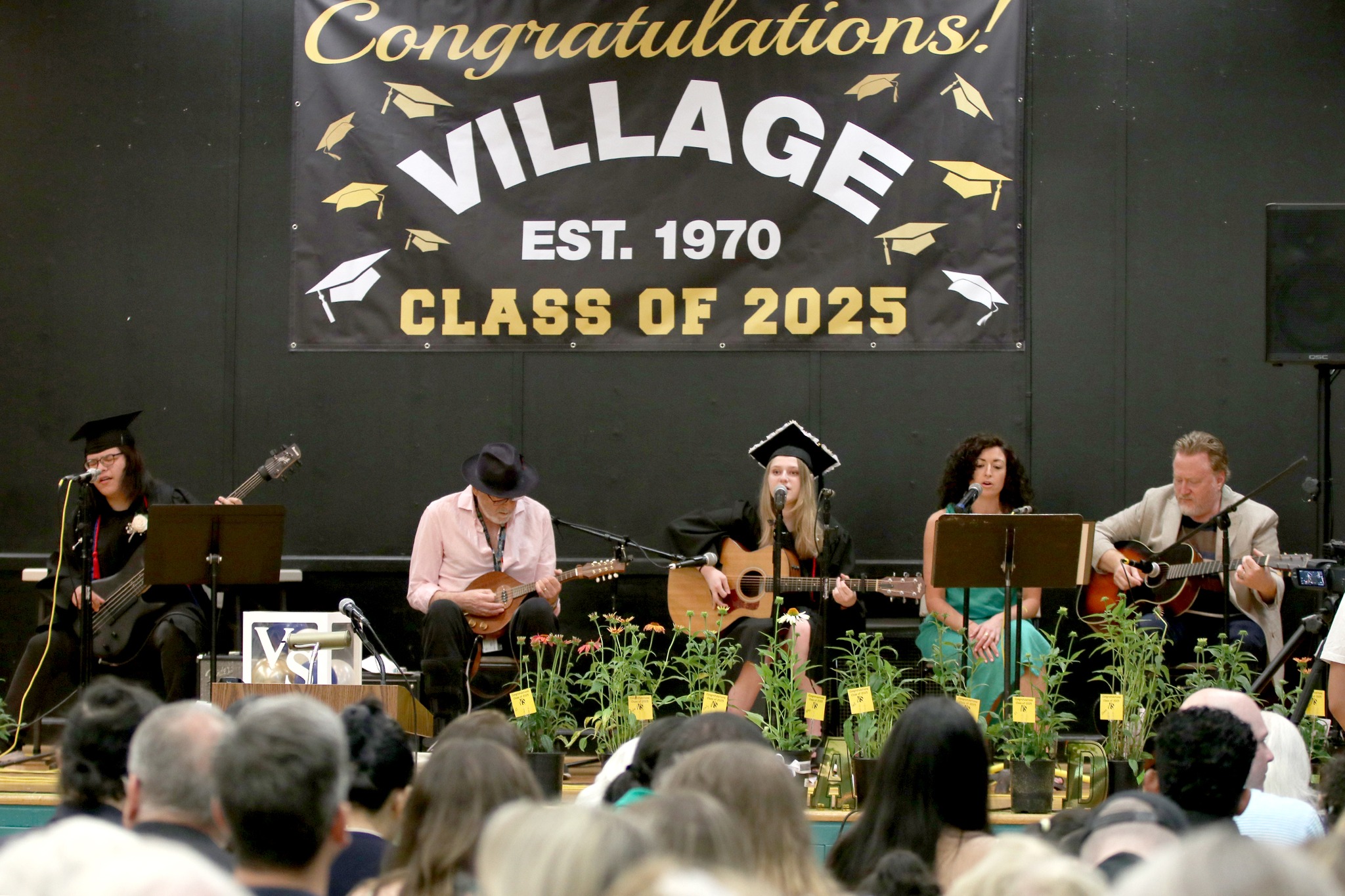 Students music performances filled the room with joy during the Village School graduation.