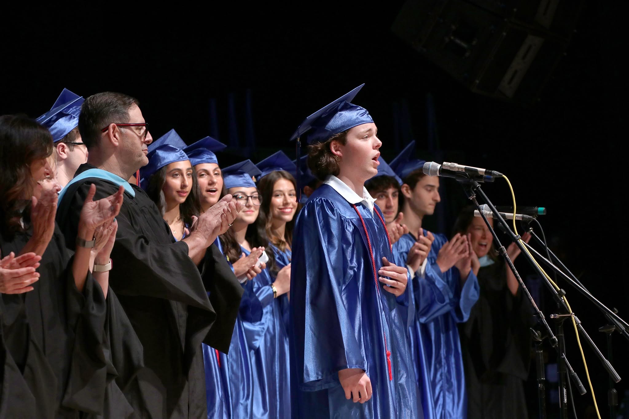 Various student performances were given at the Great Neck North High School graduation ceremony.
