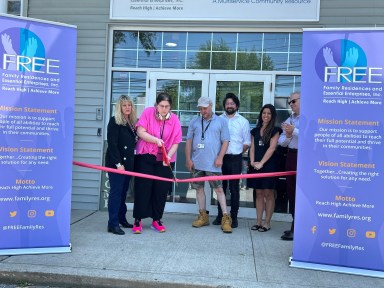 Family Residence and Essential Enterprises (FREE) opened their new Employment Services Center for people with intellectual disabilities.