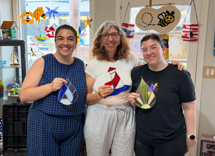 Artists Aurora, Josephine and Deanna Parlagteco (L. to R.)