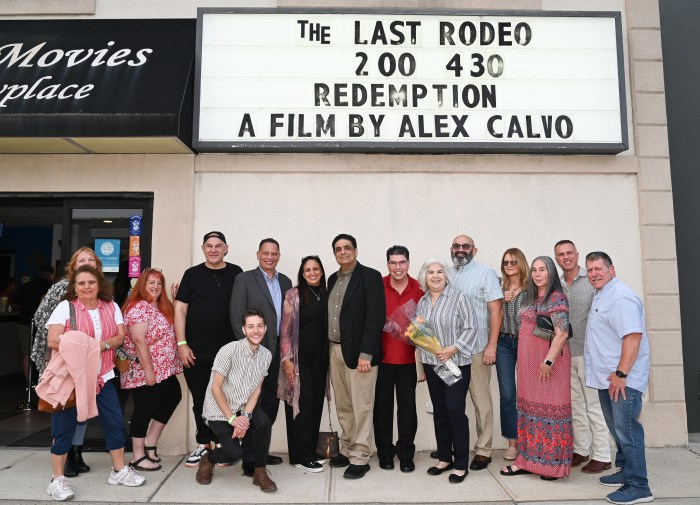 Long Island filmmaker Alex Calvo debuted his first movie, Redemption, at Bellmore Movies and Playhouse, summer 2025.