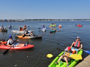 "Paddle for Port" returns to Manhasset Bay.